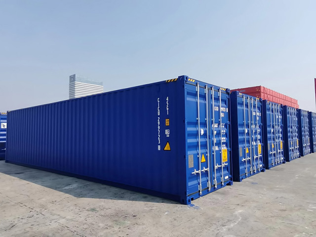 ISO 40英尺高立方体集装箱（蓝色）